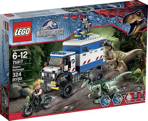 Lego Jurassic World Raptor Rampage 75917 Building Kit By Lego Amazon