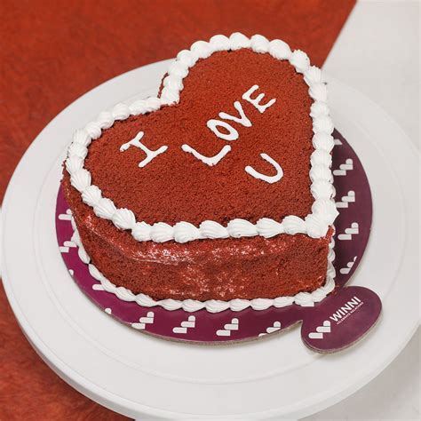 Get contact details and address | id: Lovely Red Velvet Heart Shape cake | Winni