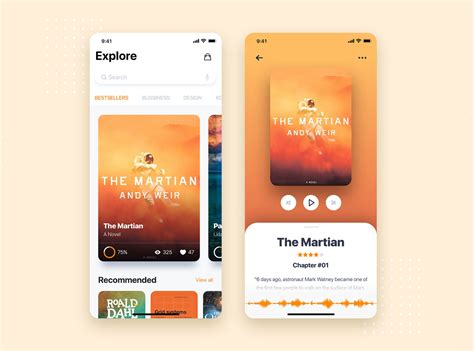 Audio Book Store Mobile App Ui Template By Hoangpts On Dribbble