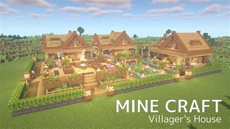 【マイクラ建築】村人のお家の作り方～村人に小さな村をプレゼント～【minecraft】how To Build A Villagers
