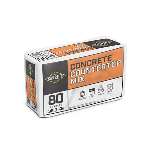 Sakrete Countertop 80 Lb Concrete Mix In The Concrete Cement And Stucco