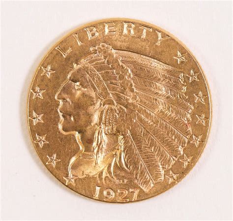 Igavel Auctions 1927 American 2 12 Two And A Half Dollar Indian Head