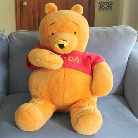 Disney Giant Winnie The Pooh Stuffed Plush Authentic Exclusive Huge 34
