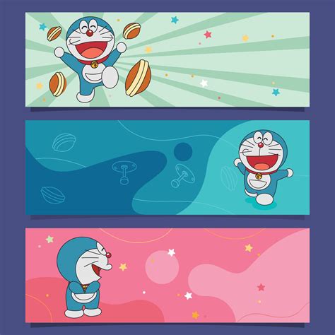 Doraemon Horizontal Banner 25314541 Vector Art At Vecteezy
