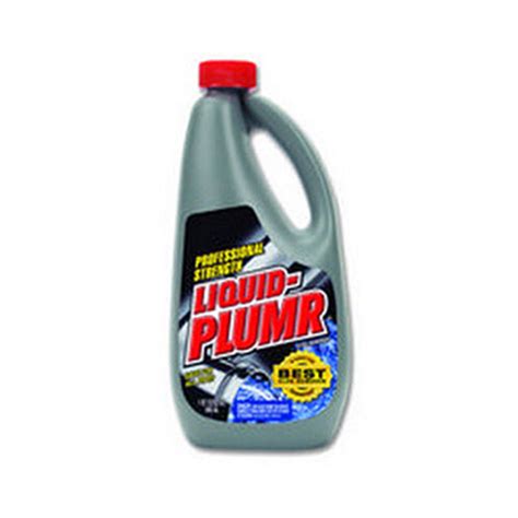 A mixture of 2 parts vinegar and 1 part warm water can also be used. BettyMills: Liquid Plumber® Drain Opener - Clorox ...