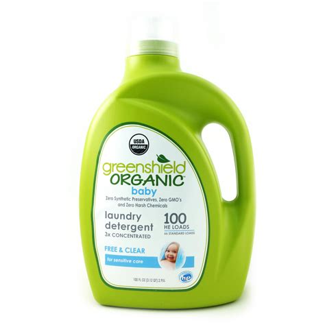 Greenshield Organic Laundry Detergent For Babies Free And Clear Ls