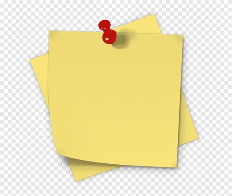Free Download Two Yellow Sticky Notes With Red Pin Post It Note
