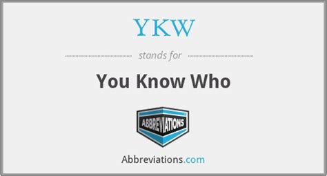 What Does Ykw Stand For