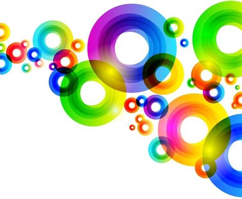 Colorful Circles Background Vector Graphic Vectors Graphic Art Designs