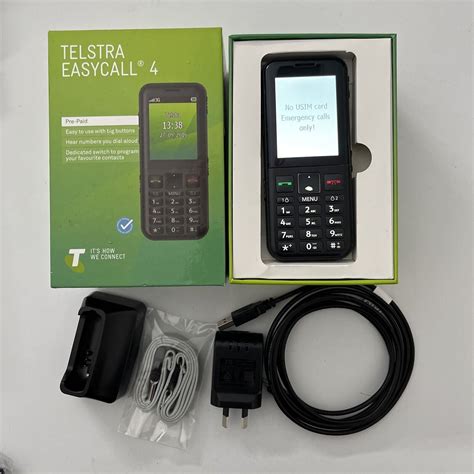 Telstra Easy Call 4 Zte T403 Big Button Mobile Phone Retro Unit