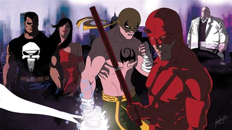 Daredevil Iron Fist Punisher Elektra Kingpin By Lucasrobledo On Deviantart