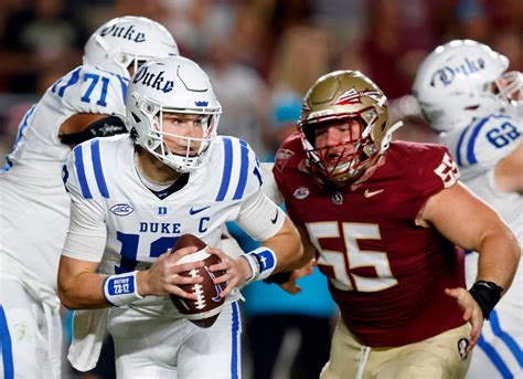 Duke Florida State Football Riley Leonard Injured Score Raleigh