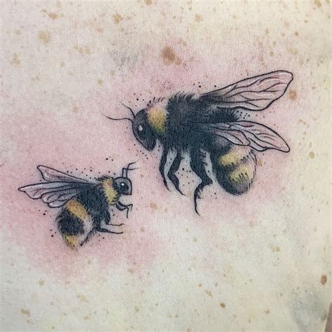 Buzzy Bee Tattoo Bee Tattoo Insect Tattoo Bumble Bee Tattoo