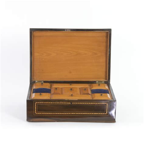 Colonial Coromandel Inlaid Box Mid 19th Century