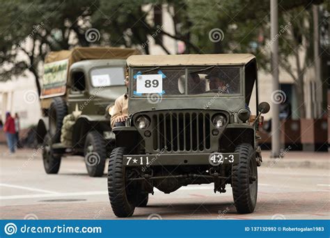 The American Heroes Parade Editorial Photography Image Of Willys