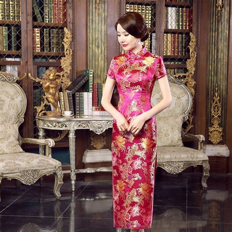 2017 sexy cheongsam red qipao modern chinese traditional dress vestido oriental evening dresses
