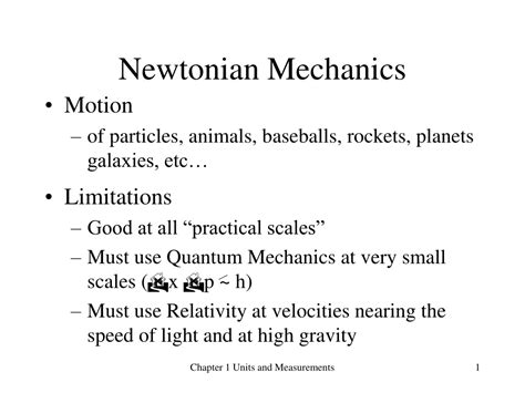 Ppt Newtonian Mechanics Powerpoint Presentation Free Download Id