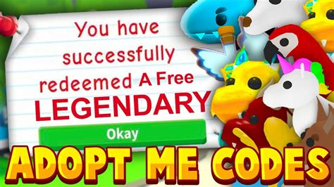 Take action now for maximum saving as these discount codes will not valid forever. *SECRET* ADOPT ME CODES 2020! FREE LEGENDARY PETS! Adopt ...