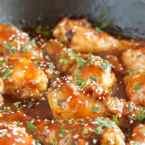 Easy Honey Garlic Chicken Thigh Recipe Honey Garlic Slow Cooker Chicken Thighs Recipe My