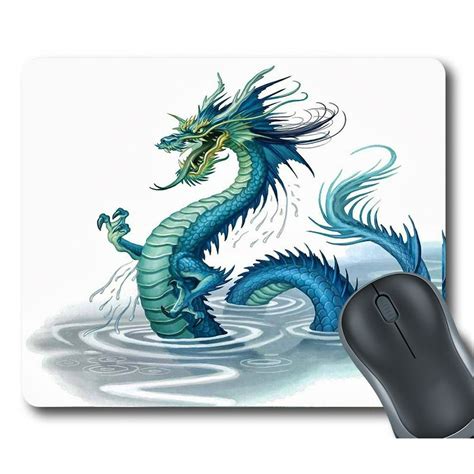 Gckg Art Dragon Mouse Pad Personalized Unique Rectangle Gaming Mousepad