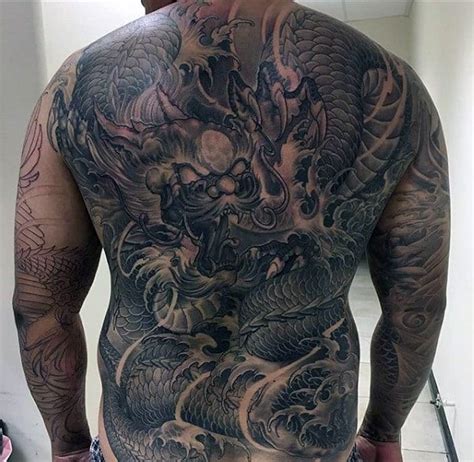 Are you considering getting a chinese character tattoo? 60 Dragon Back Tattoo Designs For Men - Breath Of Power