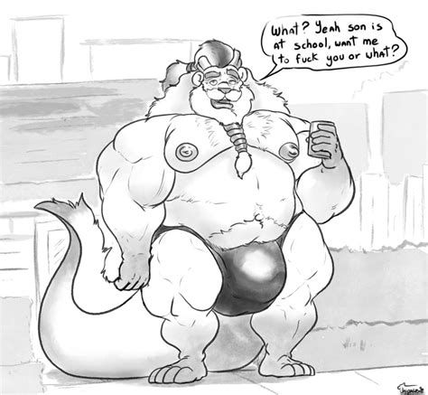 Rule 34 Absurd Res Anthro Beard Big Bulge Big Muscles Braided Beard Bulge Clothed Clothing