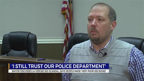 la vergne mayor discusses police sex scandal says people made very poor decisions youtube