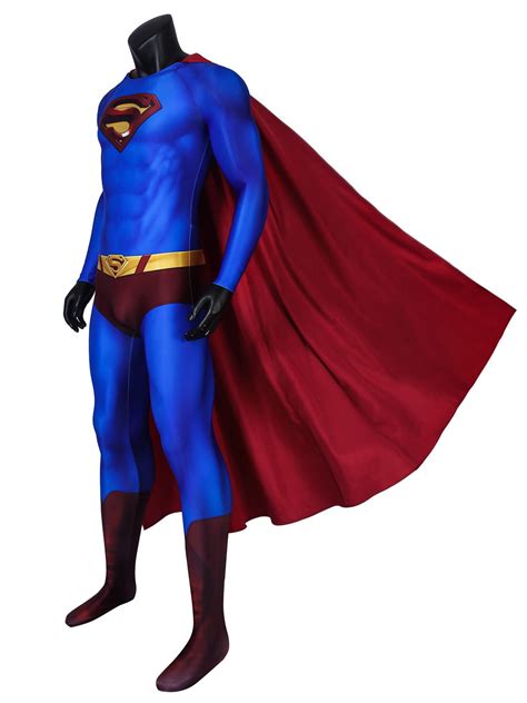 Halloween Superman Returns Superman Cosplay Lycra Spandex Catsuits Dc