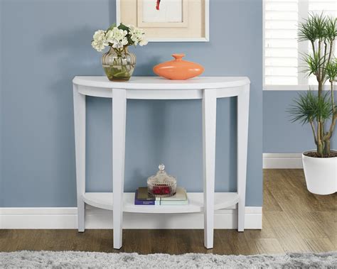 White Hall Modern Curved Console Accent Table From Monarch 2451