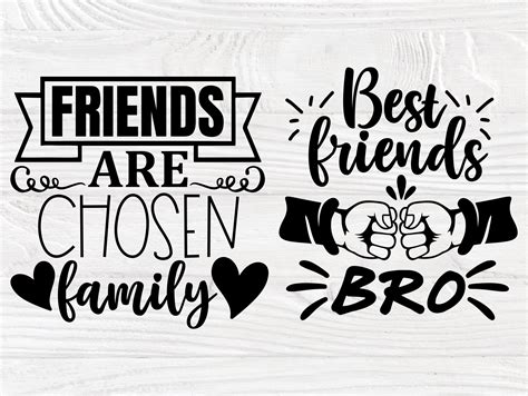 Best Friends Signs SVG Bundle, Friendship Quotes