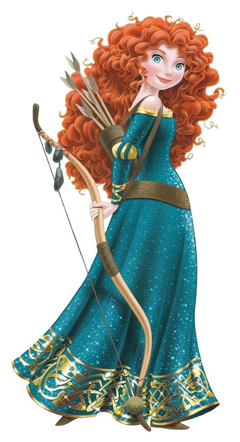 A Red Haired Girl Dressed As Merida From Brave With An Arrow And Bow In Her Hand