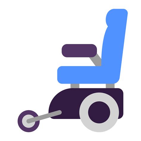 Motorized Wheelchair Flat Icon Fluentui Emoji Flat Iconpack Microsoft