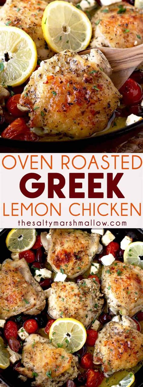 Oven roasted chicken is a universal comfort food with each culture having its own version. Greek Lemon Oven Roasted Chicken Thighs - The Salty ...