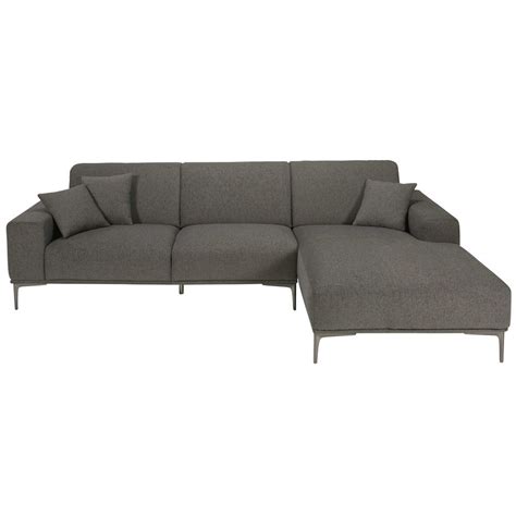 Étagère d´angle bois/métal sans boulons finition gris anthracite pour ranger le garage, cellier, cave ou commerce. Canapé d'angle droit 5 places gris anthracite chiné ...