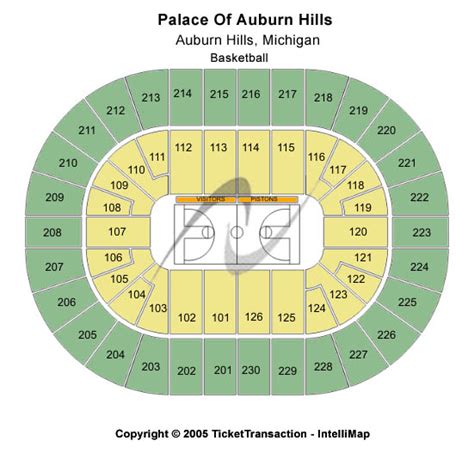 The Palace Of Auburn Hills Seating Chart For Concert