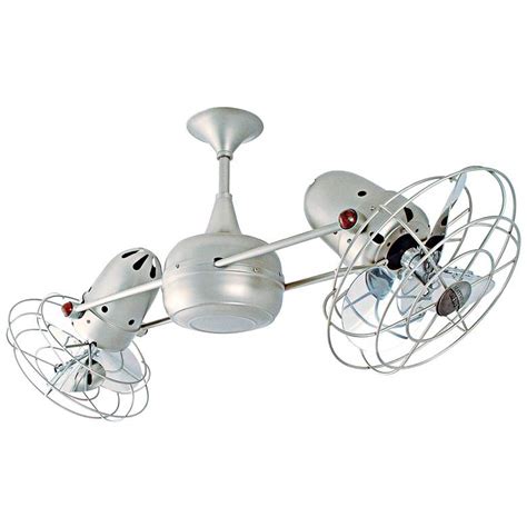 The best bathroom extractor fan. 39"Matthews Duplo Dinamico Nickel Dual-Head Ceiling Fan ...
