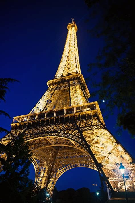Eiffel Tower At Sunset In Paris France Romantic Travel Background