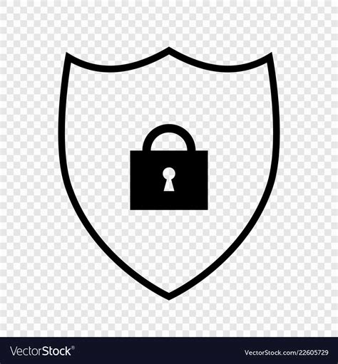 Shield Security Icon Royalty Free Vector Image