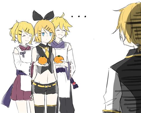 Kagamine Len Kagamine Rin Project Diva Series Vocaloid Adapted Costume Ahoge