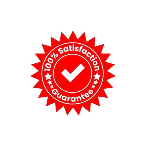 Premium Vector 100 Satisfaction Guaranteed Badge Collection