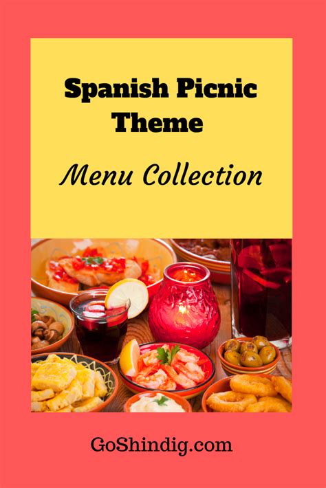 Spanish Picnic Menu Recipe Ideas Amazing Tapas Hams And Drinks