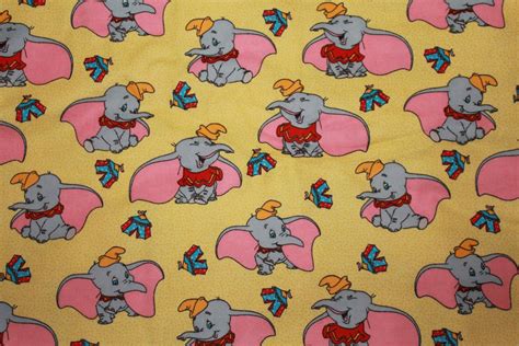 Disney Dumbo Flannel Fabric 4 Yards Nla