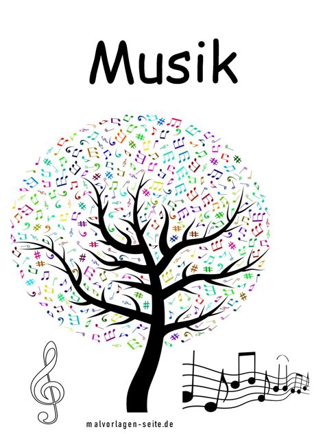 Deckblatt Musik | Schule | malvorlagen-seite.de