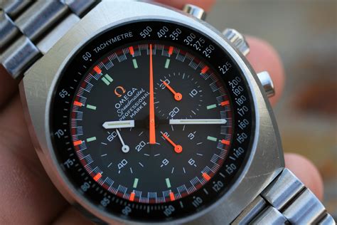 Sold 1973 Omega Speedmaster Mark 2 Racing Dial 145014 Lunar Oyster