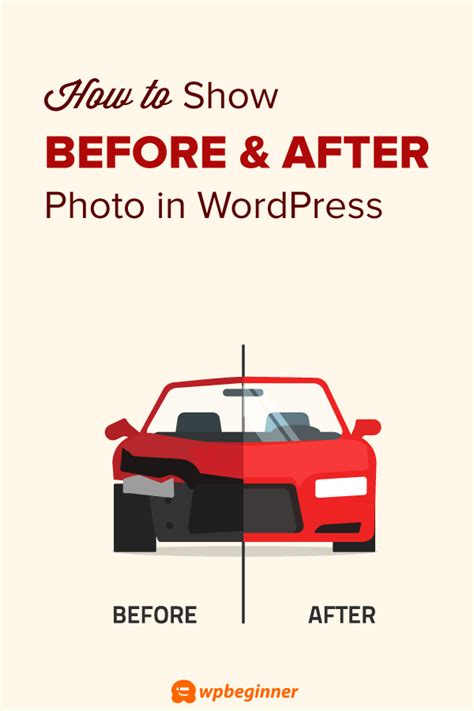 How To Show Before And After Photo In Wordpress With Slide Effect