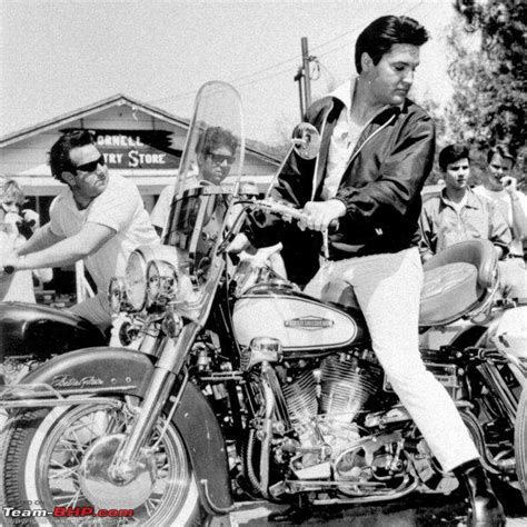Elvis Presley The King Of Rock And Roll And His Indian Motorcycle