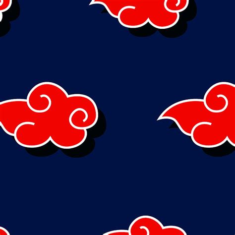 Akatsuki Cloud Pattern Background Elegant Luxury Naruto Sky