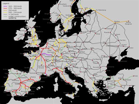 Eurostar Map Route Ski Trains Eurostar Ski Train To The French Alps