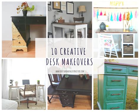 10 Creative Ways To Makeover A Desk Roots And Wings Furniture Llc