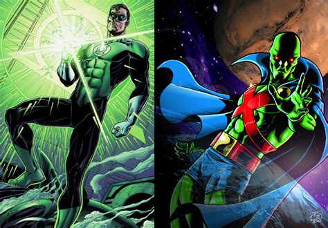Green Lantern Hal Jordan Versus Martian Manhunter